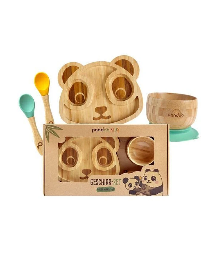 pandoo Kindergeschirr Set aus Bambus