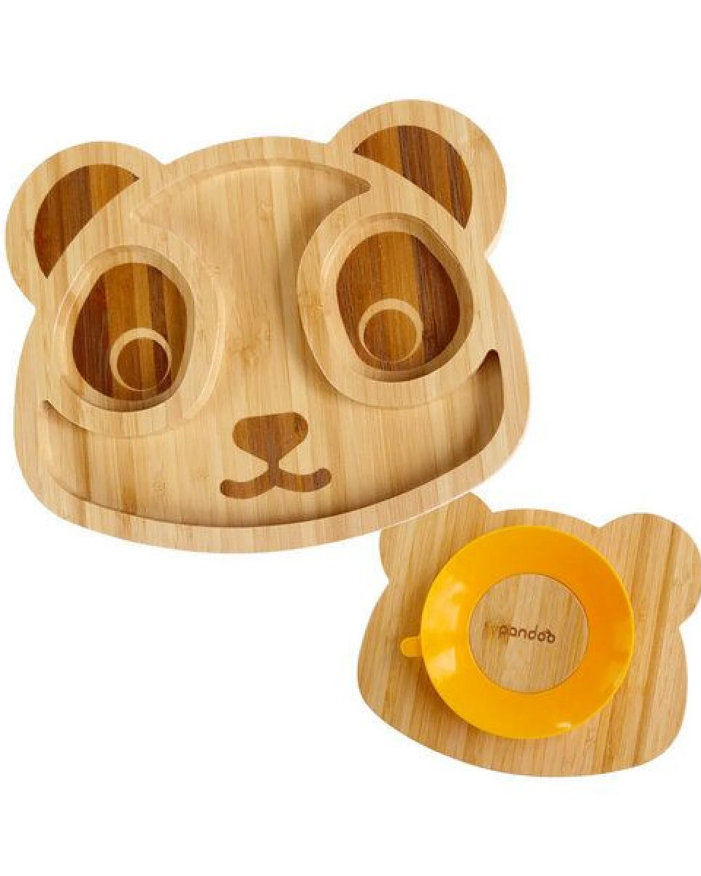pandoo Kindergeschirr Set aus Bambus – Ansicht 4