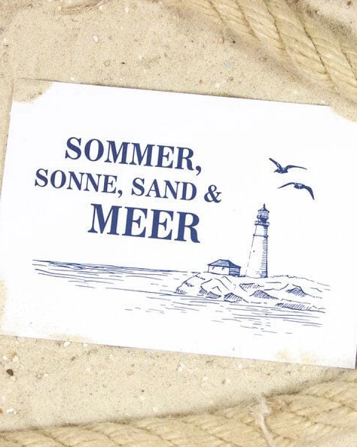 Bow & Hummingbird Postkarte Sommer & Meer