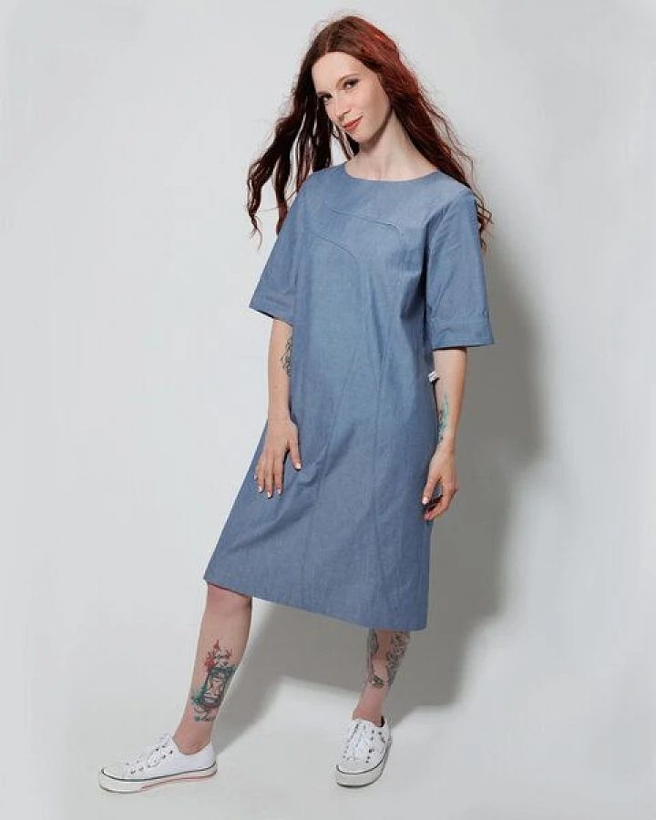 bellaLEYK Sommerkleid Multitudes aus Chambray