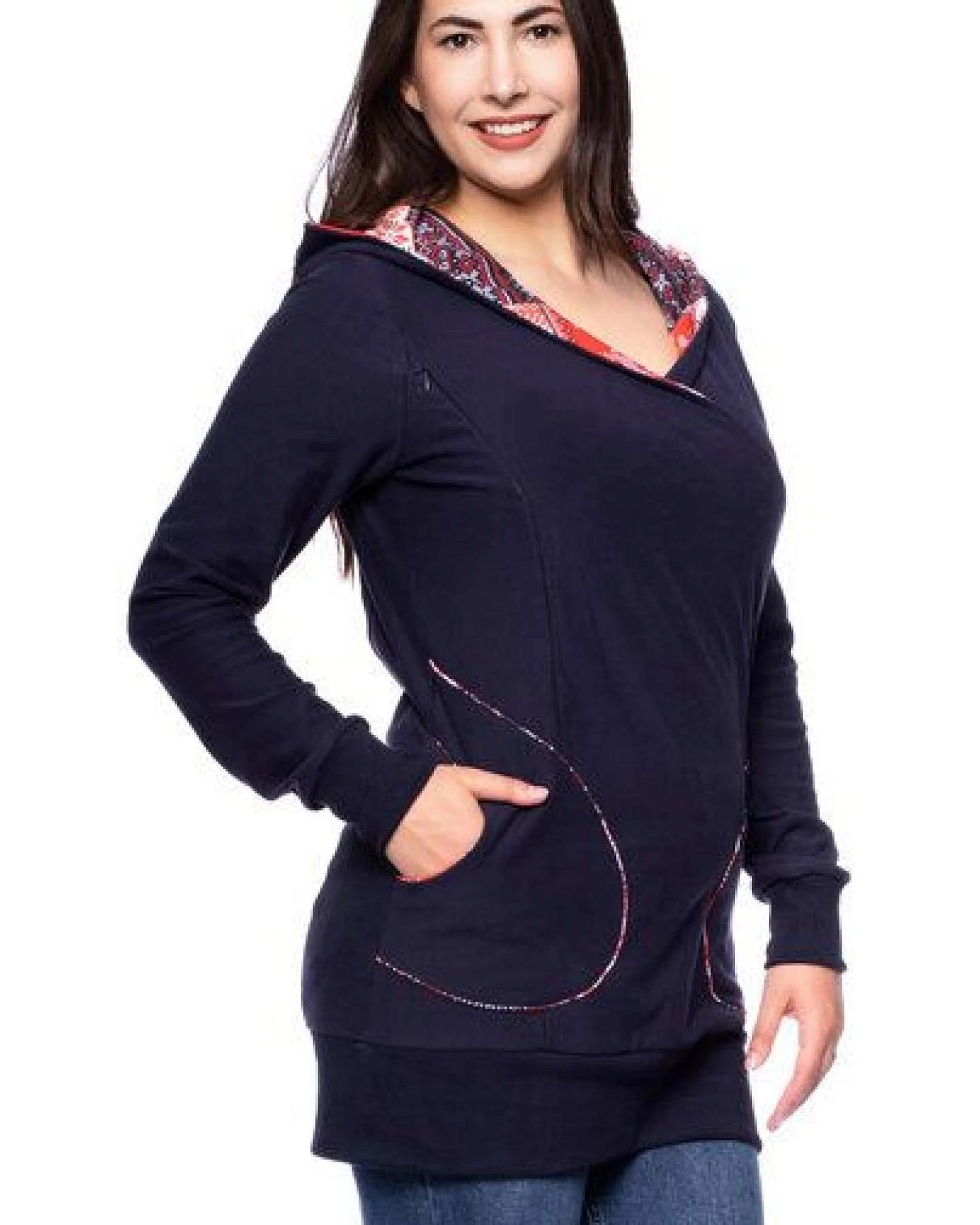 Milchshake BOBBY Umstands- und Stillkapuzenpullover Hoodie aus Bio Baumwolle – Ansicht 4