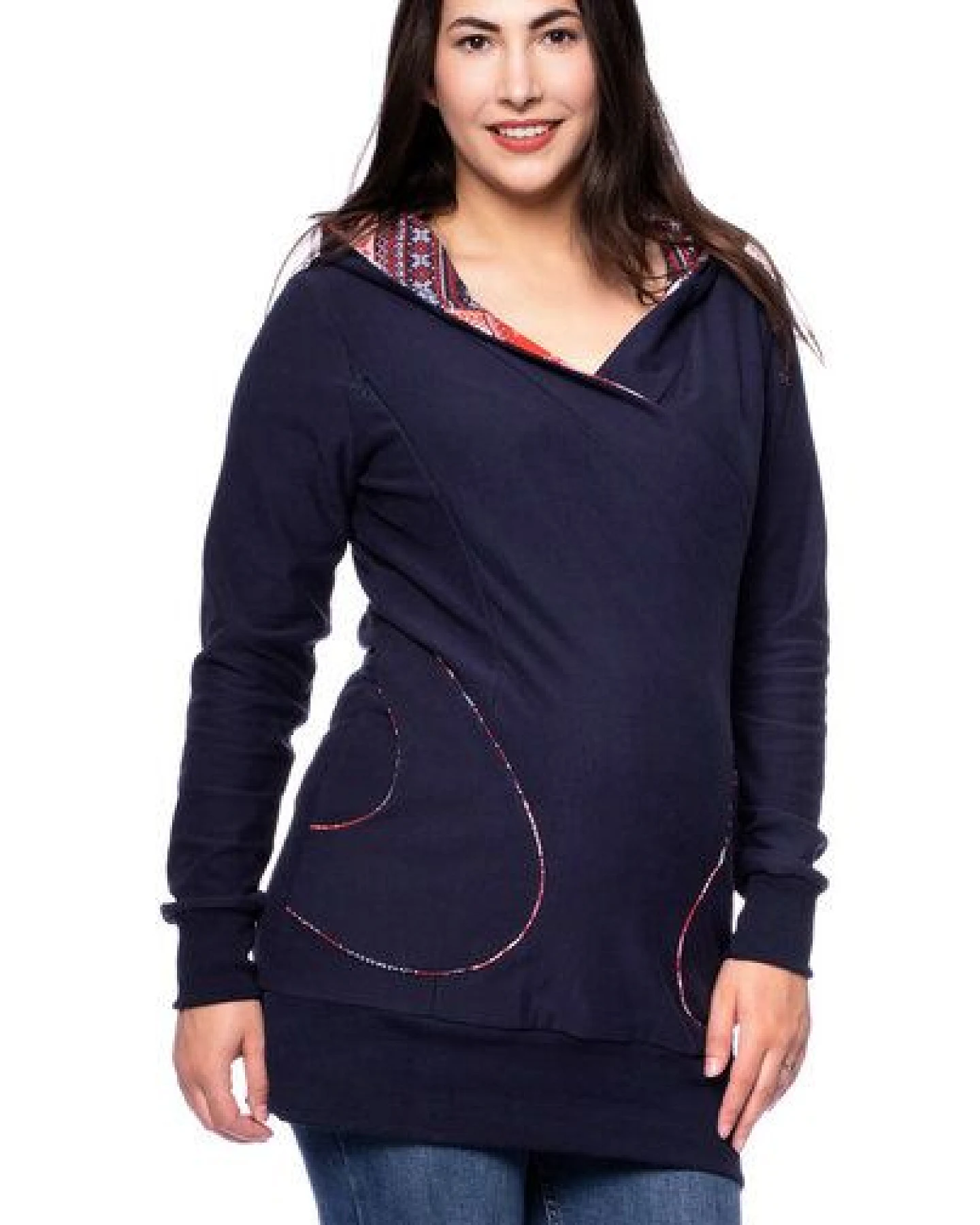 Milchshake BOBBY Umstands- und Stillkapuzenpullover Hoodie aus Bio Baumwolle – Ansicht 2
