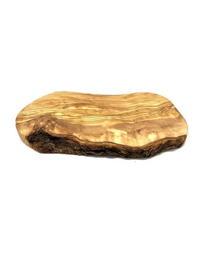 Olivenholz erleben Schneidebrett RUSTIKAL (L23-25 cm) aus Olivenholz