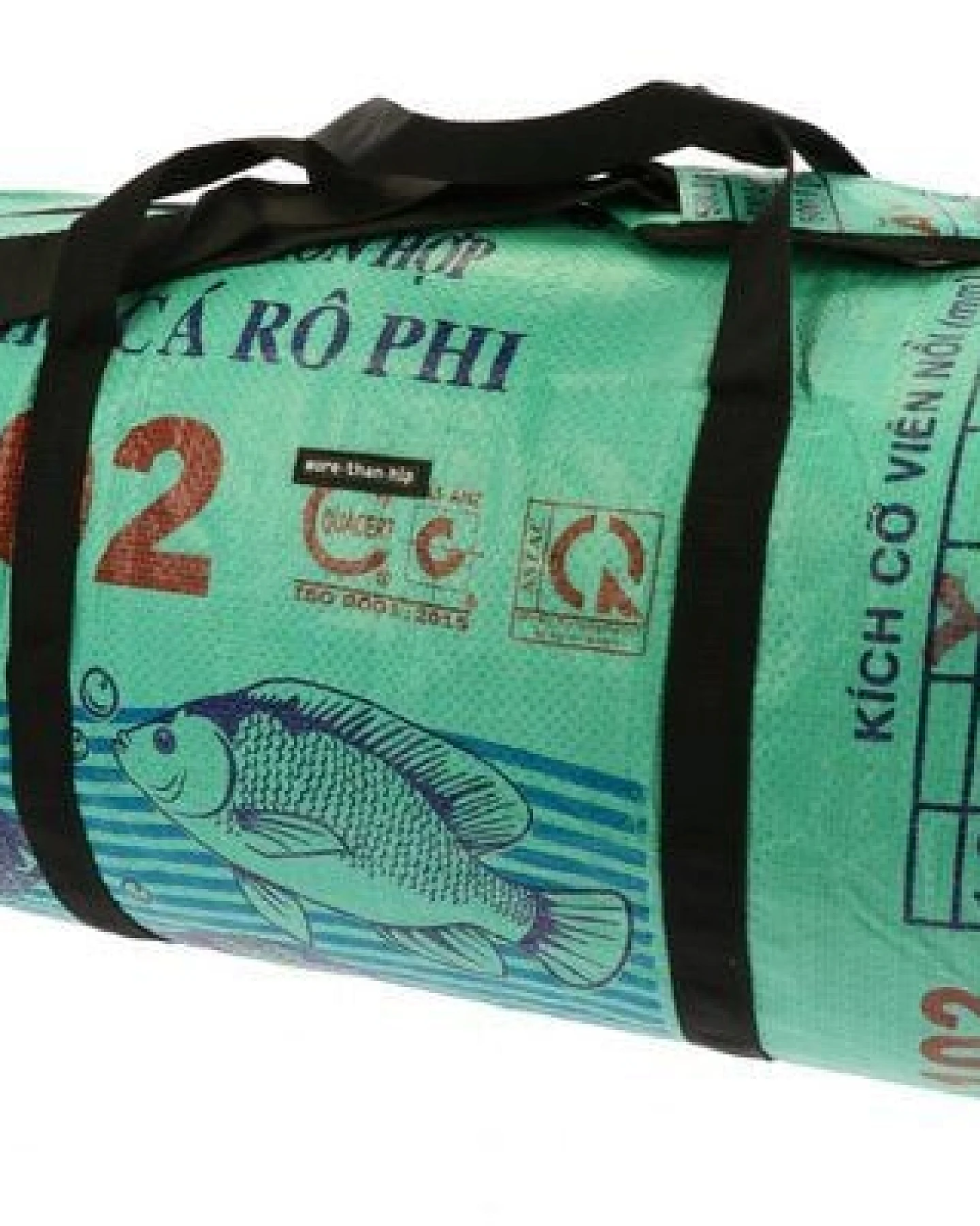 MoreThanHip Wochenend- oder Sporttasche 40L aus recycelten Zement-oder Tierfuttersäcken - Jumbo – Ansicht 2