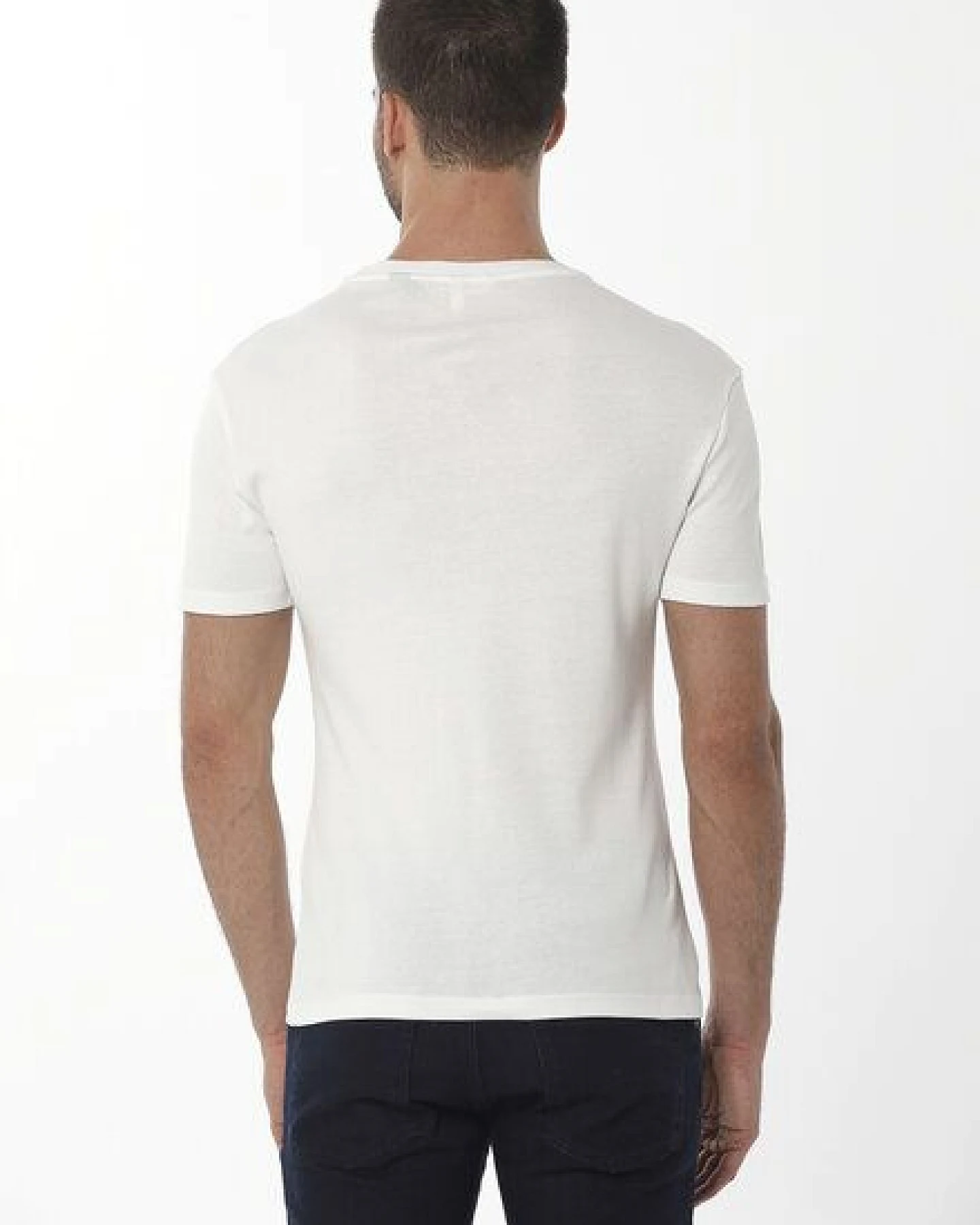 ORGANICATION Geripptes T-Shirt aus Bio-Baumwolle – Ansicht 4