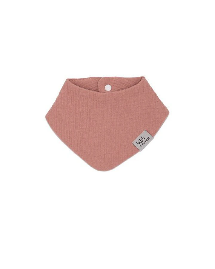 Hutch&Putch Musselin Lätzchen - Dreieckstuch mit Druckknopf für Baby (0-2 Jahre) aus 100% Bio-Baumwolle