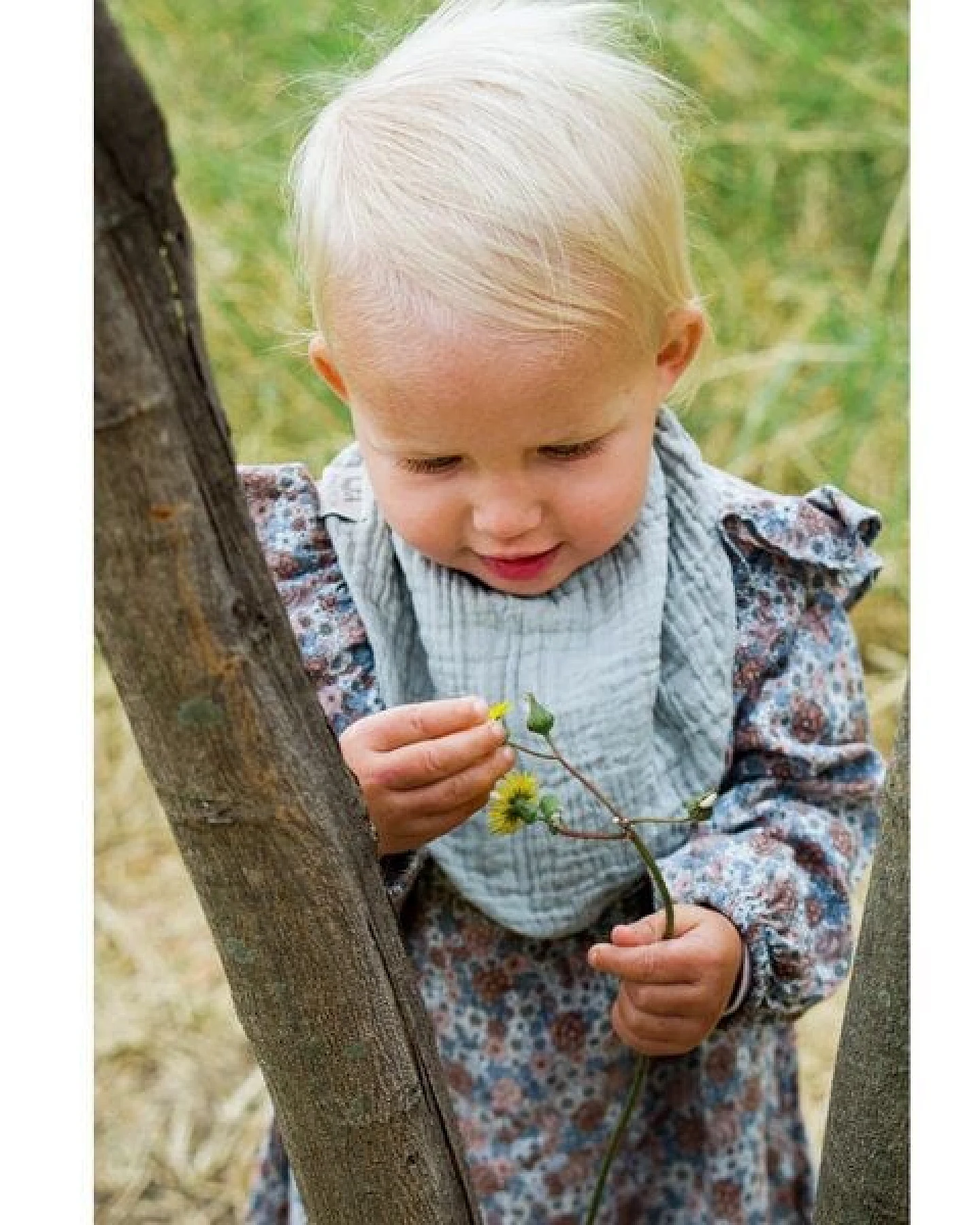 Hutch&Putch Musselin Lätzchen - Dreieckstuch mit Druckknopf für Baby (0-2 Jahre) aus 100% Bio-Baumwolle – Ansicht 2