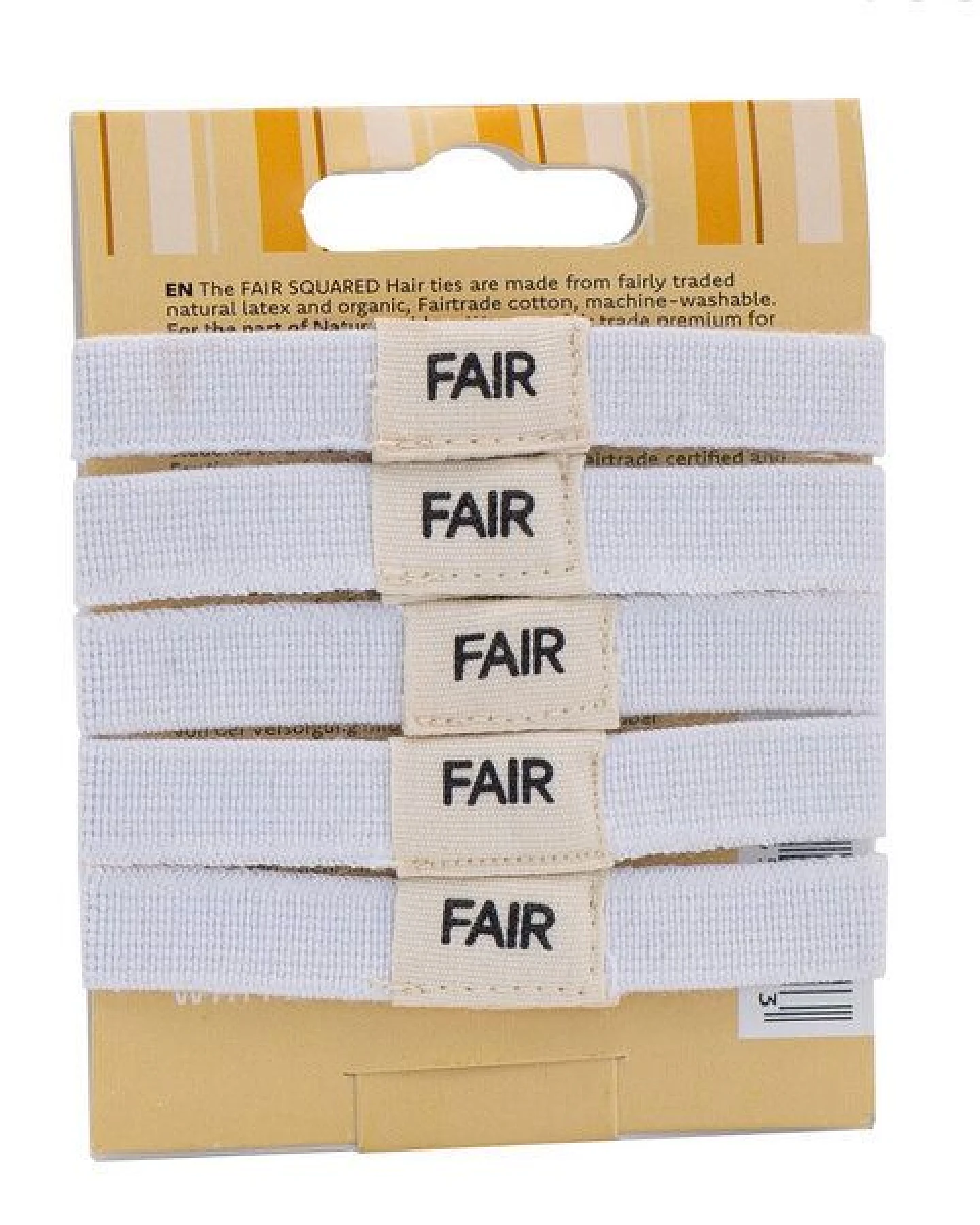 FAIR SQUARED Haargummis 5er Set, in zwei Farben erhältlich – Ansicht 2