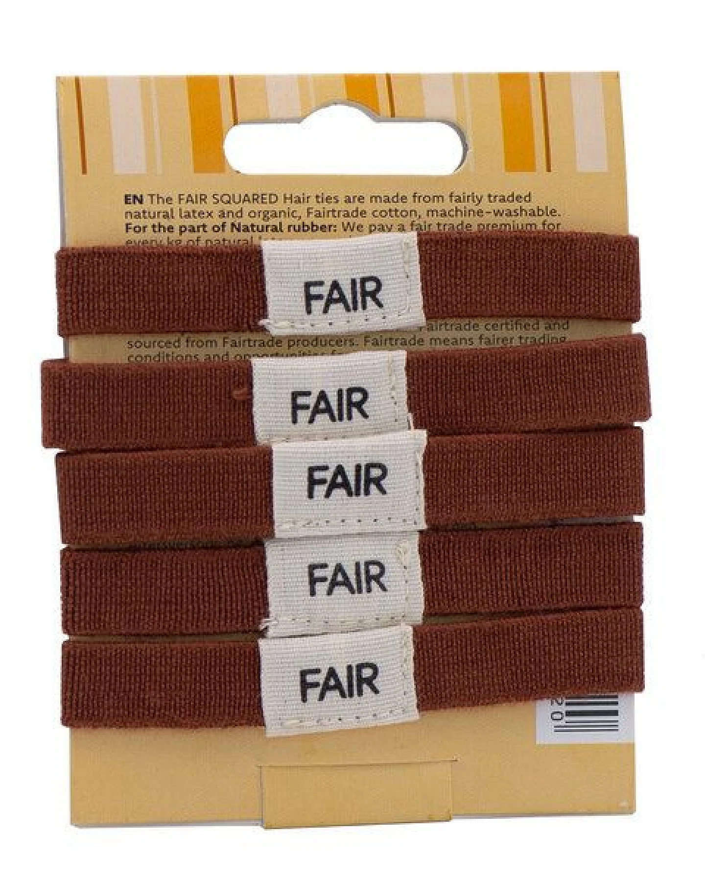 FAIR SQUARED Haargummis 5er Set, in zwei Farben erhältlich – Ansicht 2