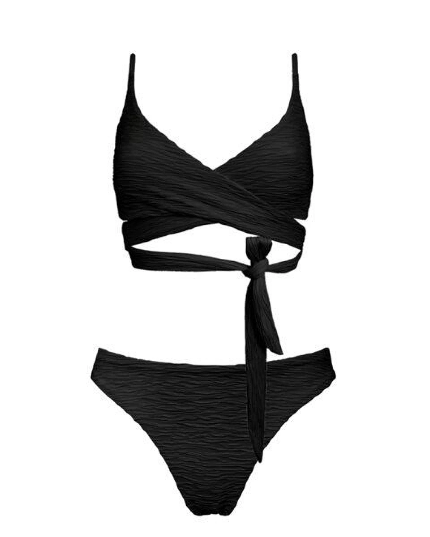 Anekdot Bikini Set Jacquard Lin Top + Skyline Slim Slip – Ansicht 3