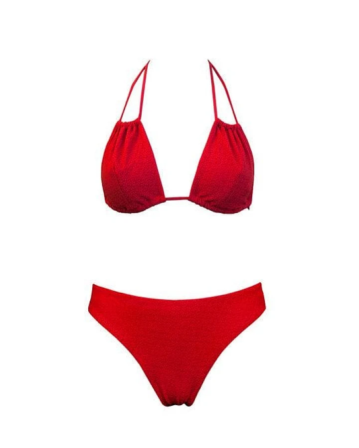 Anekdot Geranium Bikini Set Low Versatile Top + Skyline Slim Slip