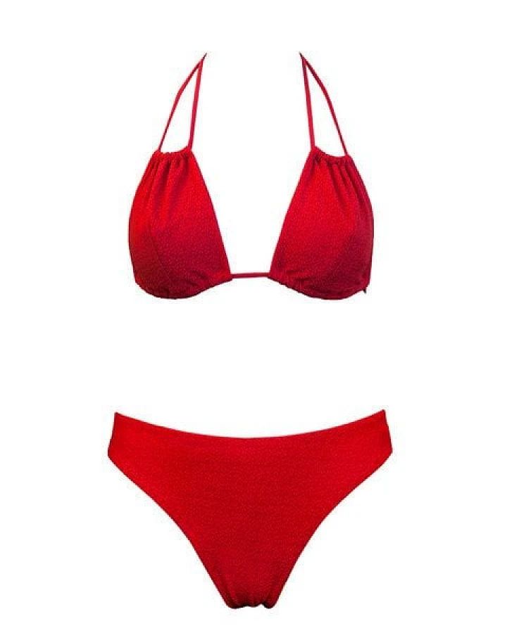 Anekdot Geranium Bikini Set Low Versatile Top + Skyline Slim Slip
