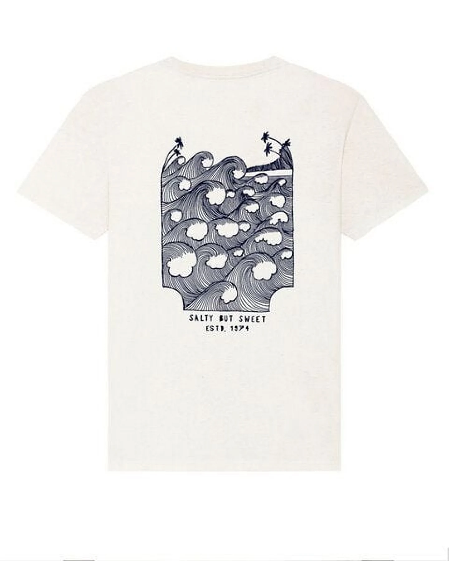 Kultgut Biofair - Artdesign - Recyceltes Bio- Baumwolle- off white / Salty but Sweet Shirt – Ansicht 3