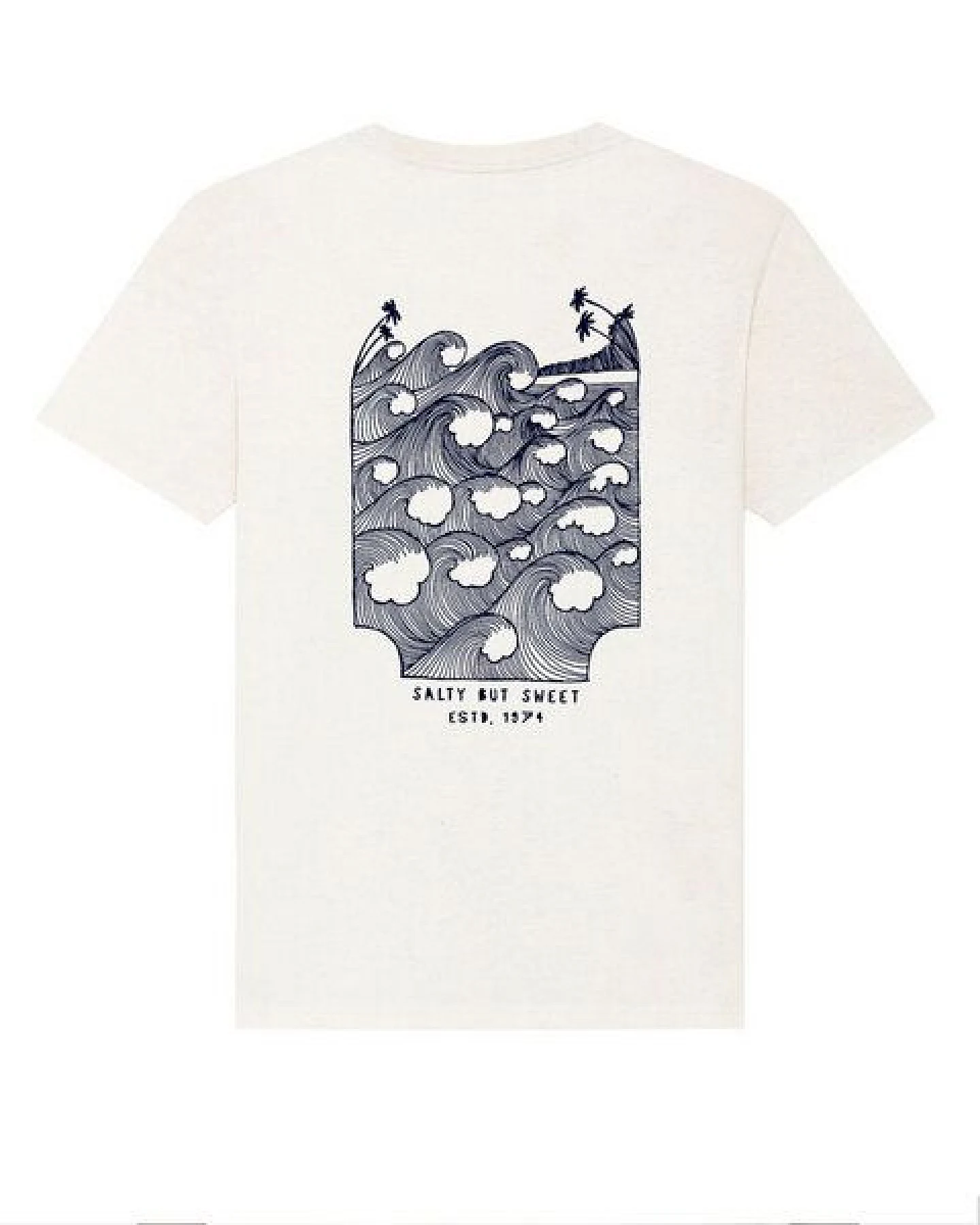 Kultgut Biofair - Artdesign - Recyceltes Bio- Baumwolle- off white / Salty but Sweet Shirt – Ansicht 3