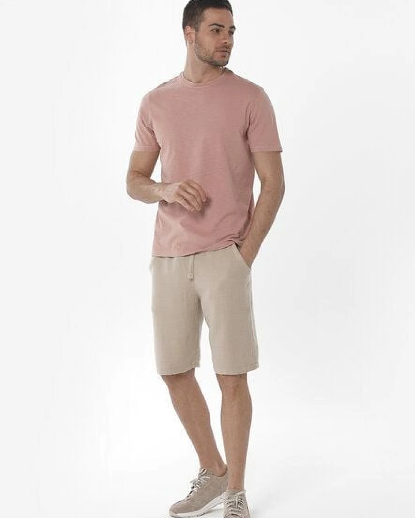 ORGANICATION Shorts aus Bio-Baumwolle und Leinen – Ansicht 2