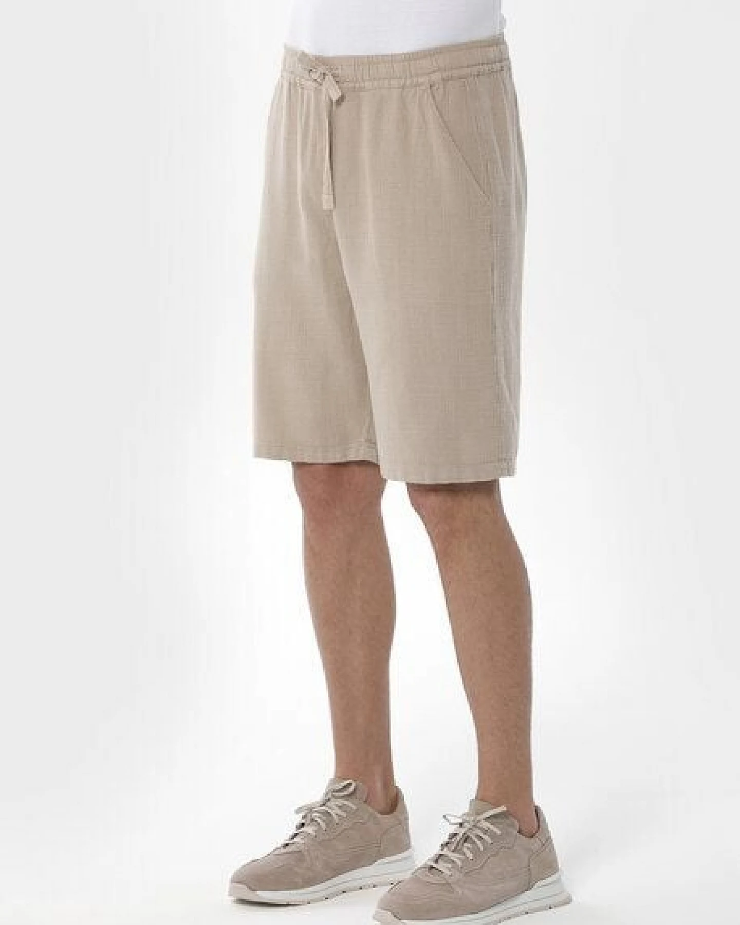 ORGANICATION Shorts aus Bio-Baumwolle und Leinen – Ansicht 3