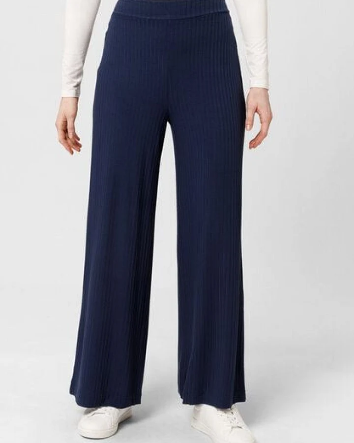 Les Lunes Weite Hosen „Michelle Rib Wide Leg“