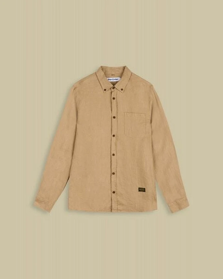 Kings Of Indigo Herrenhemd "ENDA POCKET" aus 100% Leinen