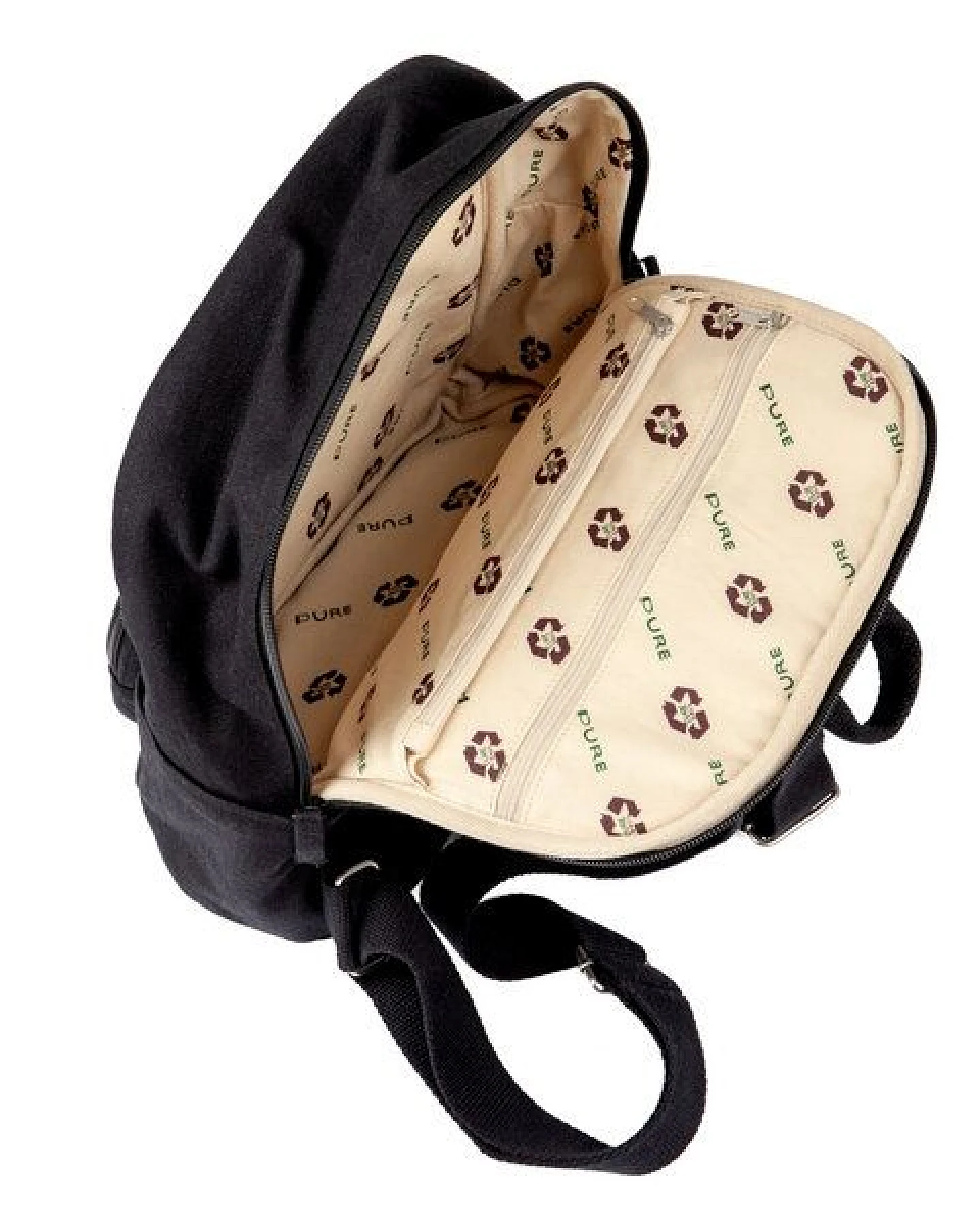 PURE HP-0035 Hanf City-Rucksack M in Steppoptik – Ansicht 3