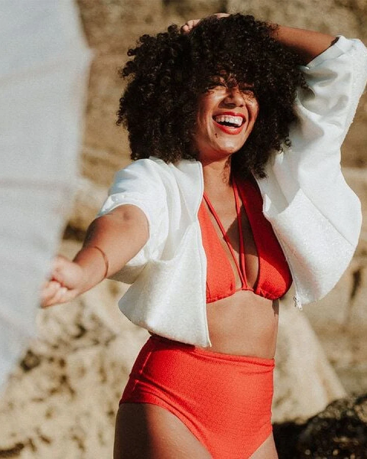 Anekdot Bikini Set Geranium Versatile Top + Core High Slip
