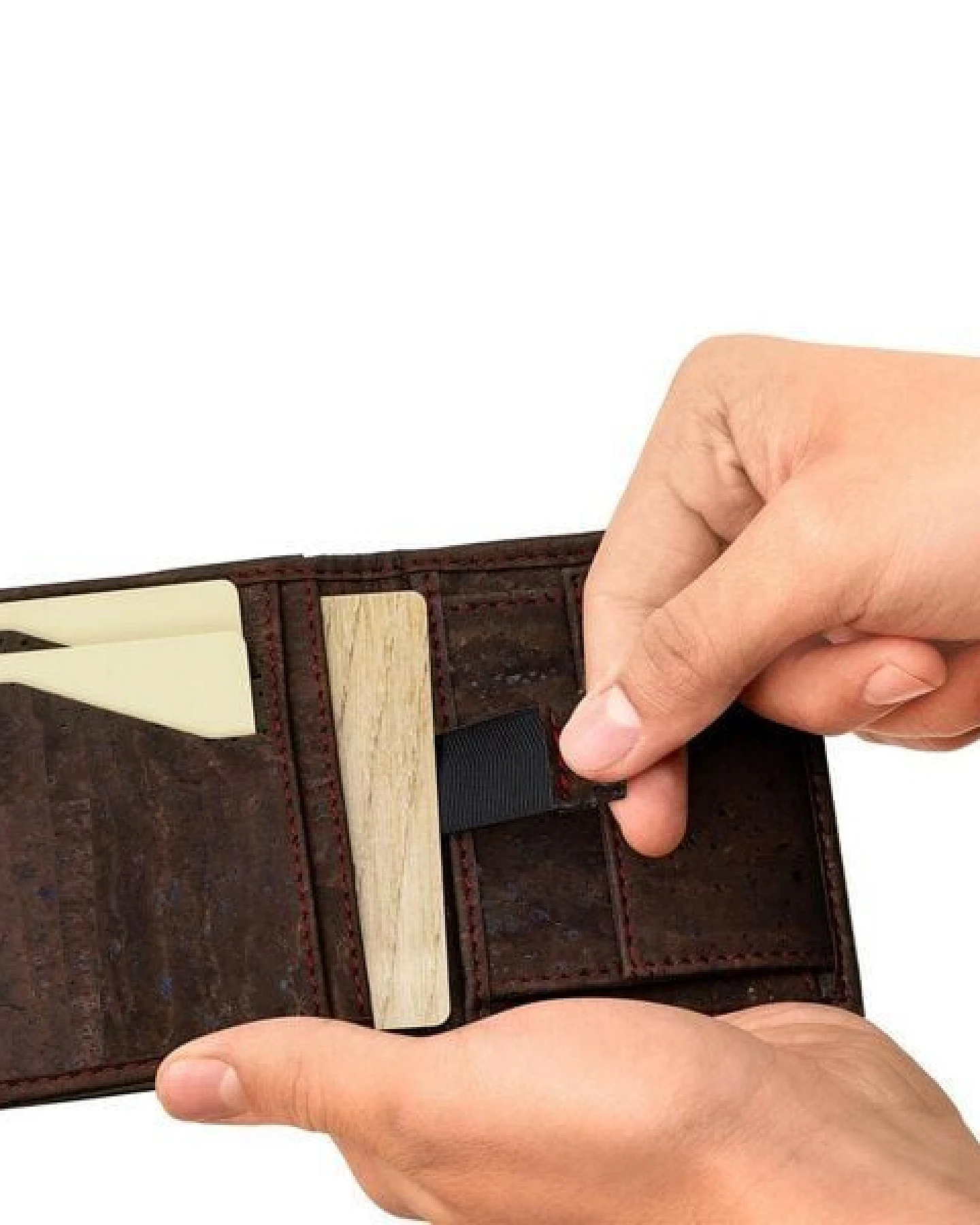 Simaru Mini Geldbörse aus Kork,Portemonnaie mit RFID schutz,Geldbeutel vegan – Ansicht 3