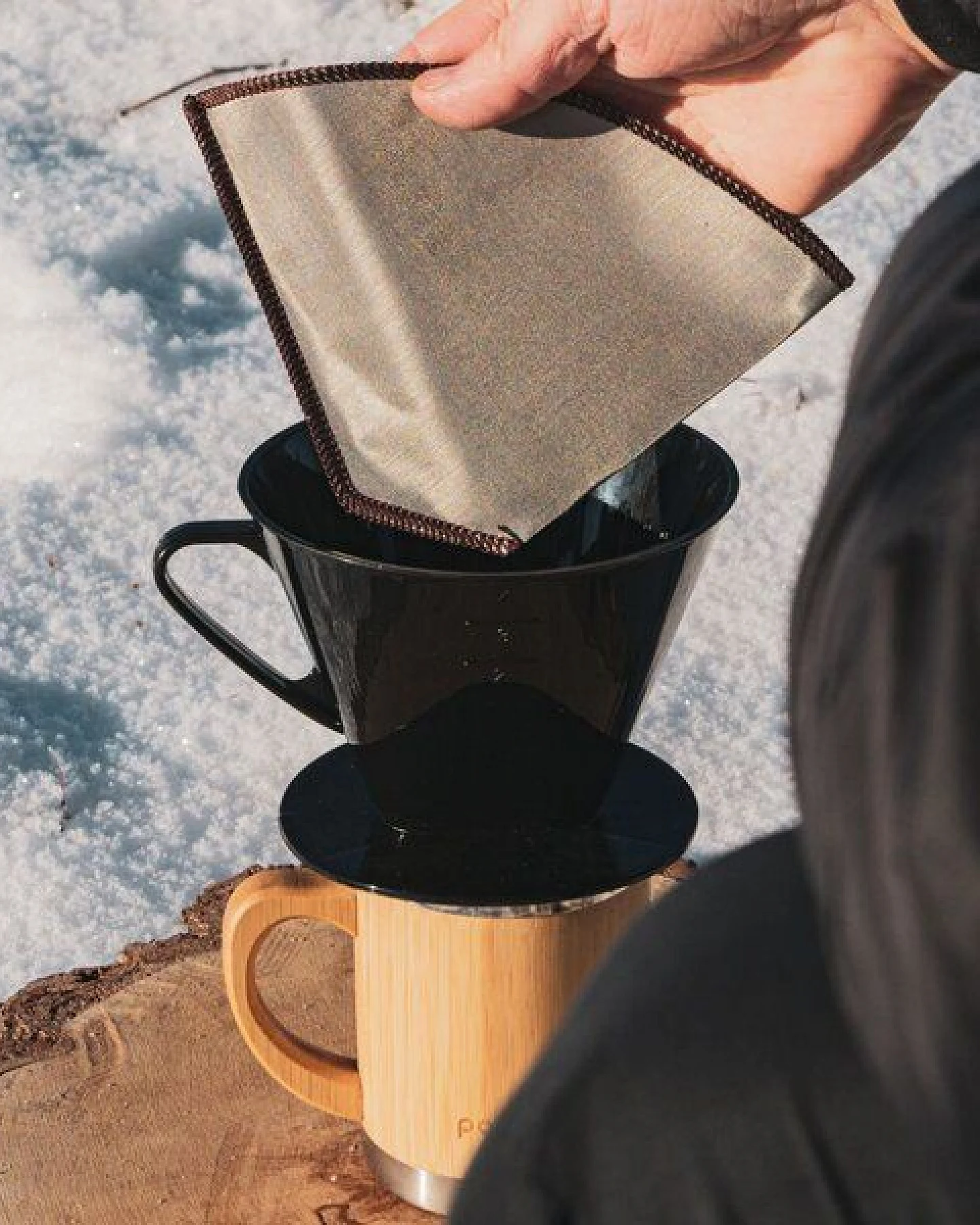 pandoo Kaffeefilter aus Edelstahl für deine Zero Waste Küche – Ansicht 2