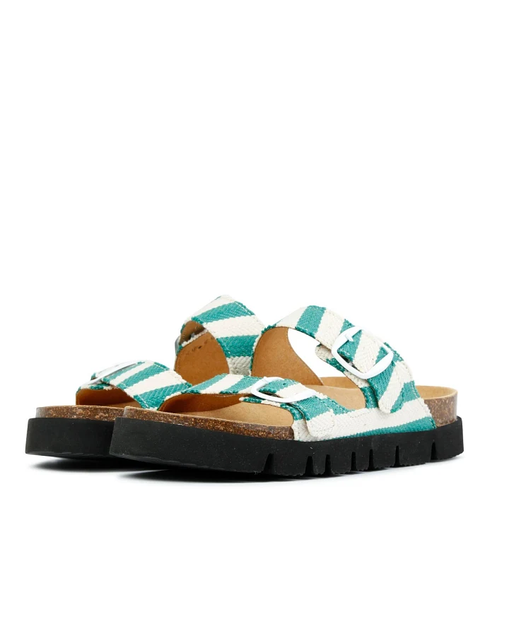 Sandale Noelia Stripes Grün