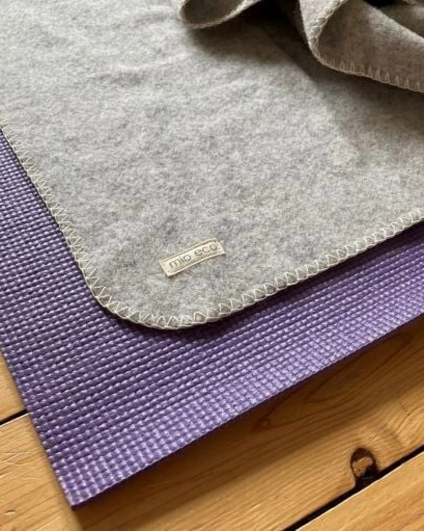 mio eco Yoga Mattenauflage Elbwolle – Ansicht 4