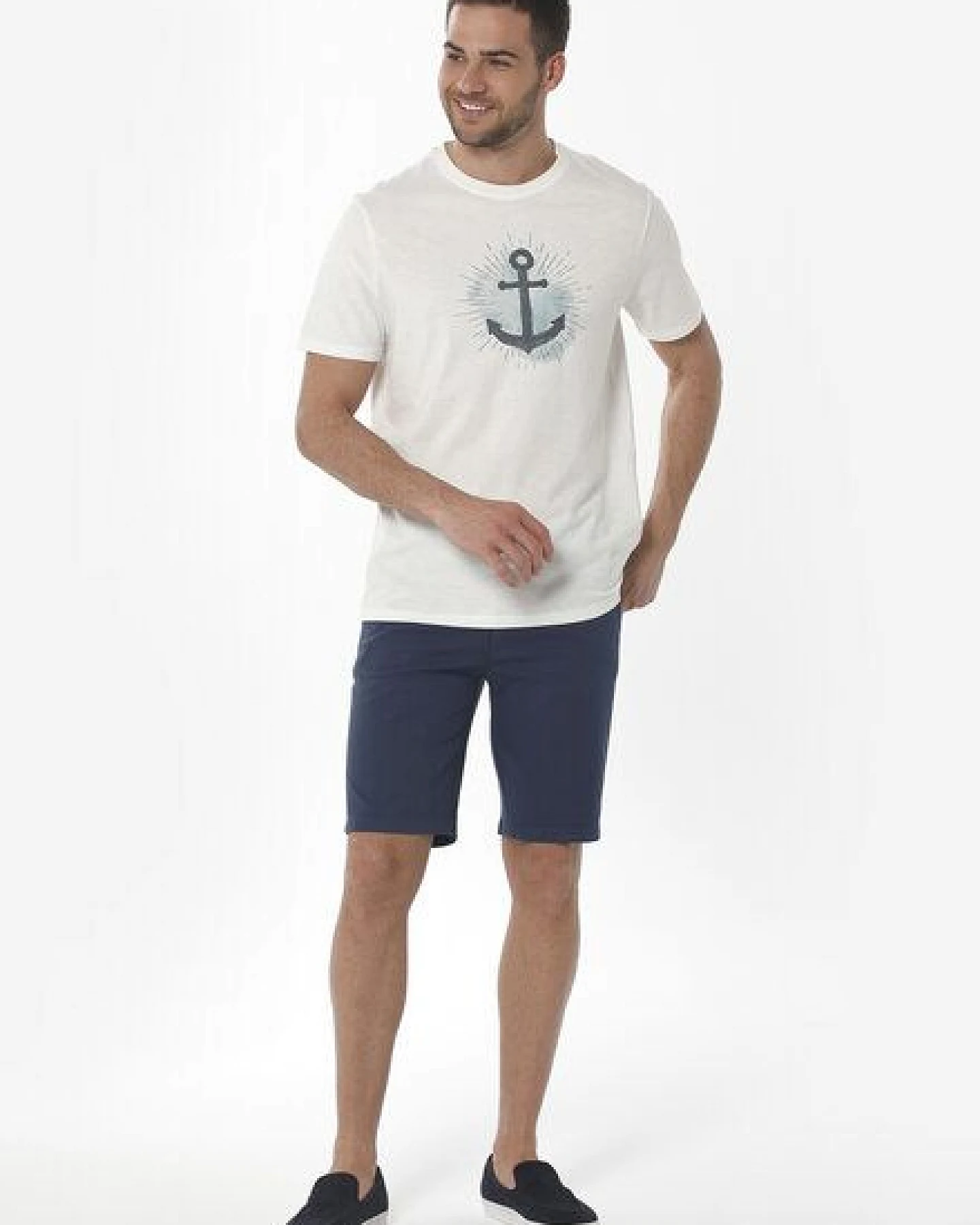ORGANICATION Slim Chino-Shorts aus Bio-Baumwolle – Ansicht 2