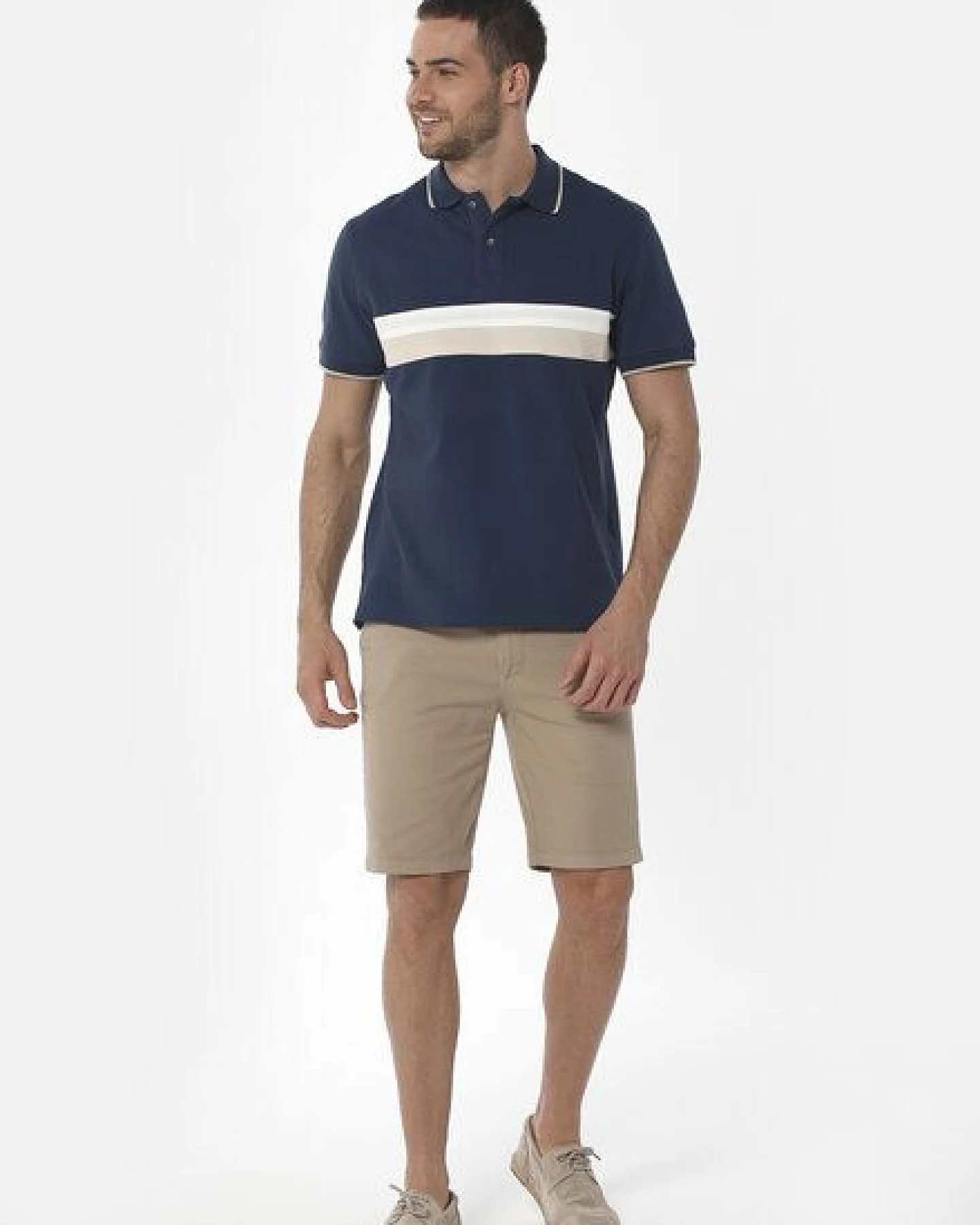 ORGANICATION Slim Chino-Shorts aus Bio-Baumwolle – Ansicht 2