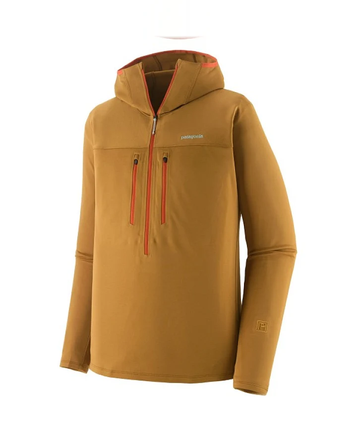 Patagonia - R1 Ultralight Hoody - Fleecepullover Gr S braun