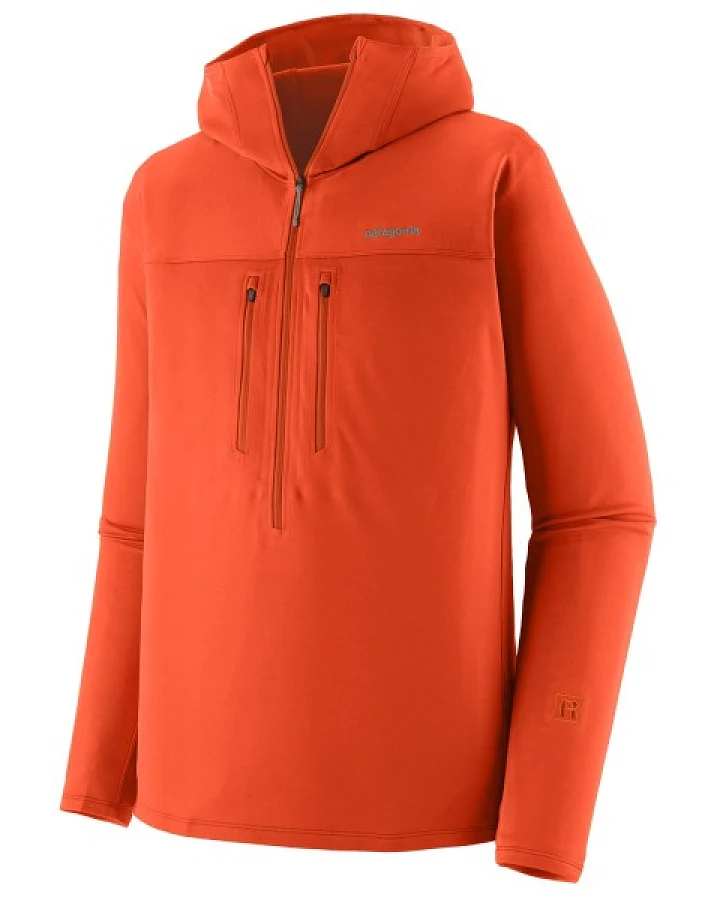 Patagonia - R1 Ultralight Hoody - Fleecepullover Gr XS rot