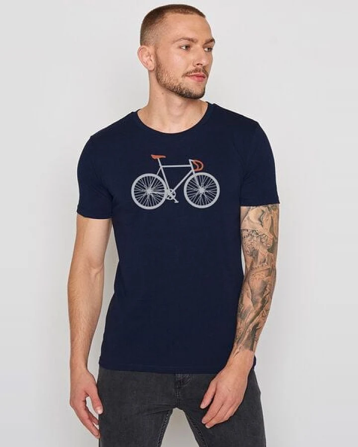 GREENBOMB Bike Two Guide - Sportliches T-Shirt aus Bio-Baumwolle / hochwertiger Print / GOTS / Fair & Vegan