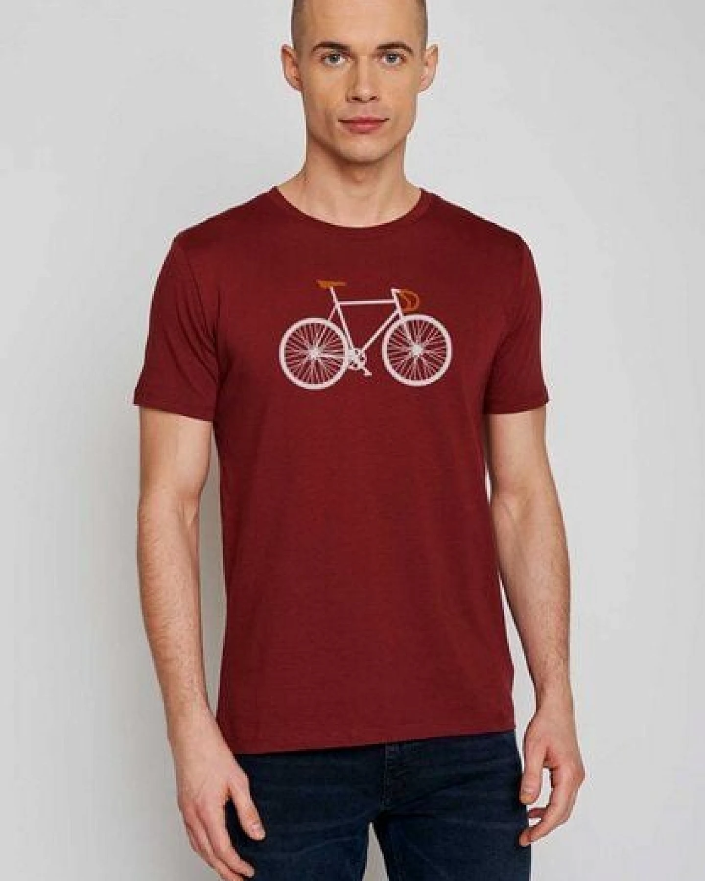 GREENBOMB Bike Two Guide - Sportliches T-Shirt aus Bio-Baumwolle / hochwertiger Print / GOTS / Fair & Vegan – Ansicht 2