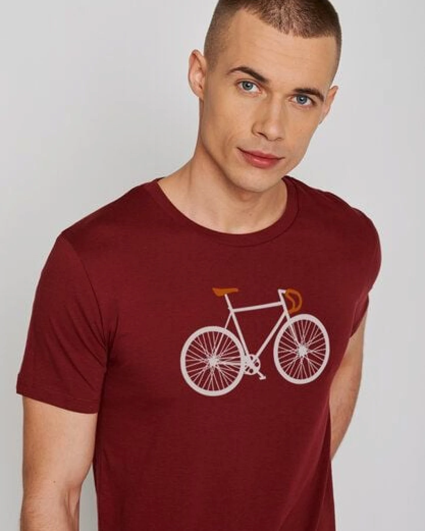 GREENBOMB Bike Two Guide - Sportliches T-Shirt aus Bio-Baumwolle / hochwertiger Print / GOTS / Fair & Vegan – Ansicht 4