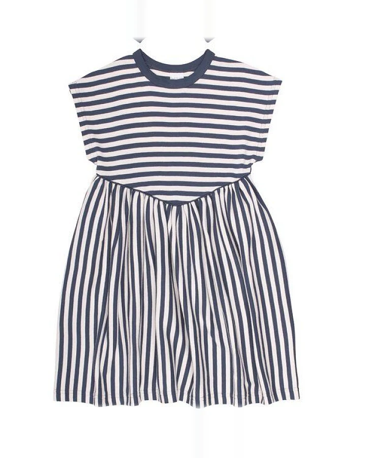 Fred's World by Green Cotton "Green Cotton" Kleid Streifen blau/weiß