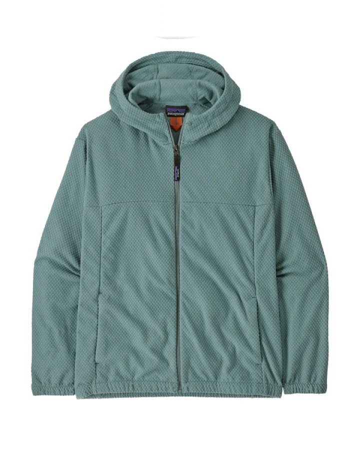 Patagonia - Textured Fleece Hoody - Fleecejacke Gr XS türkis