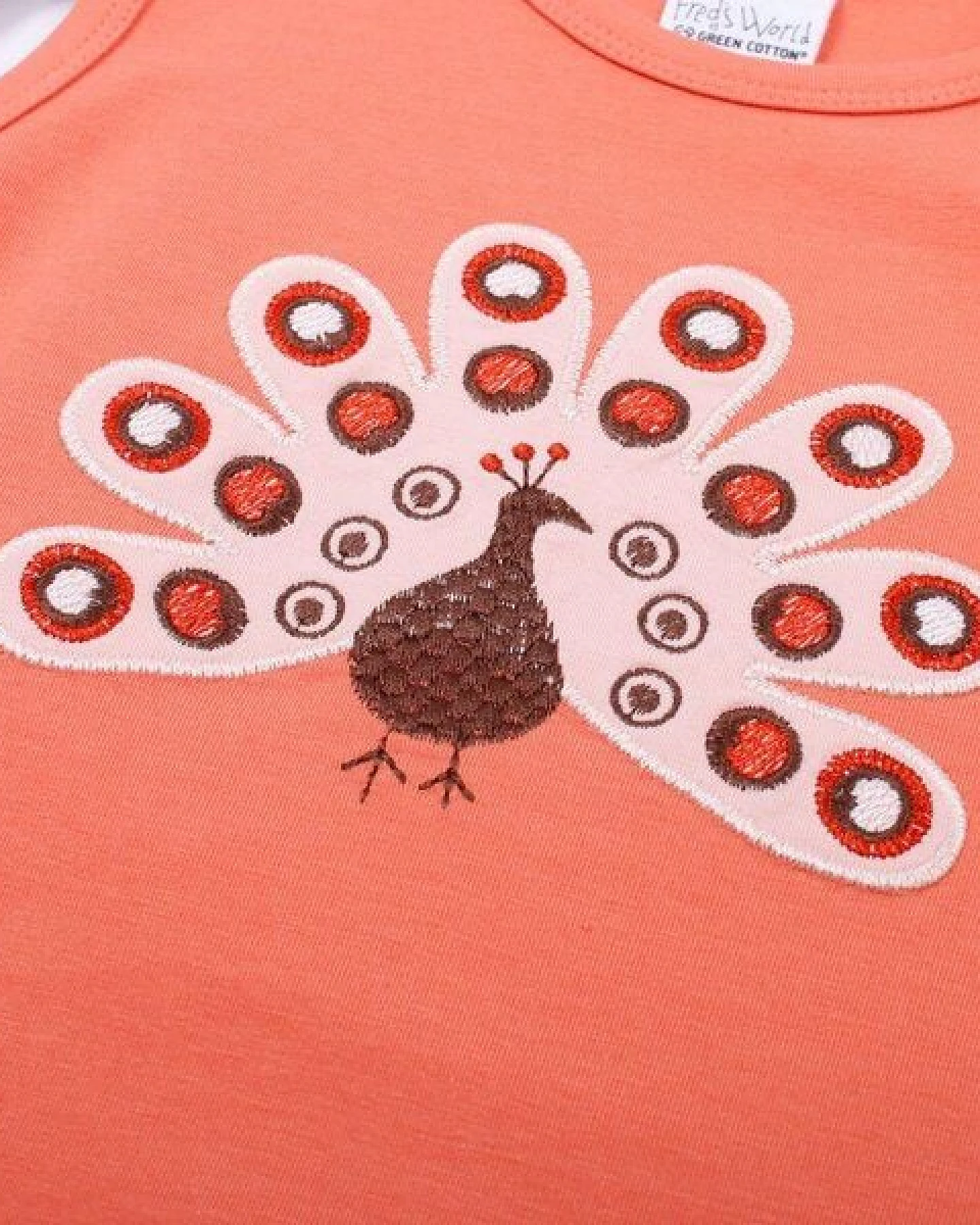 "Green Cotton" Top, Pfau – Ansicht 3