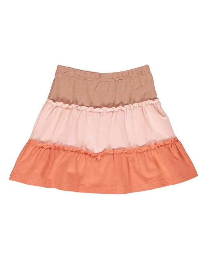 Fred's World by Green Cotton "Green Cotton" Stufen-Rock cream/rose/melone