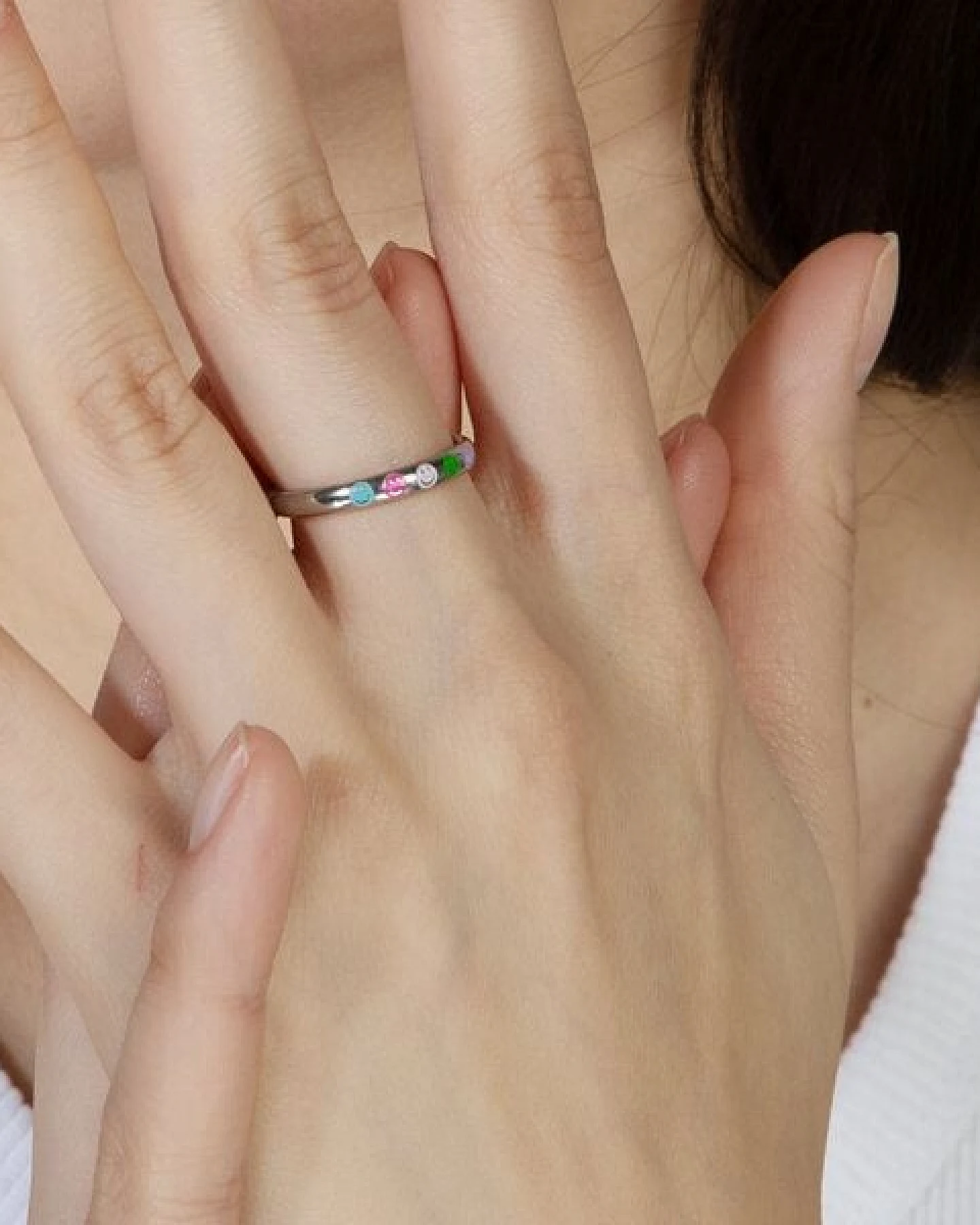 Größenverstellbarer Smiley Ring Ø17mm von Elektropulli – Ansicht 4