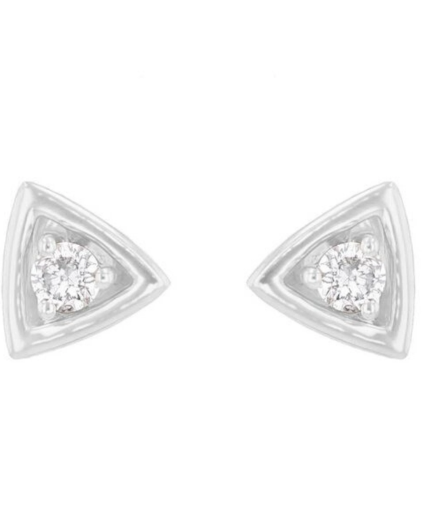 Eppi Dreieckige Ohrstecker 2in1 mit Lab Grown Diamanten Macie – Ansicht 3