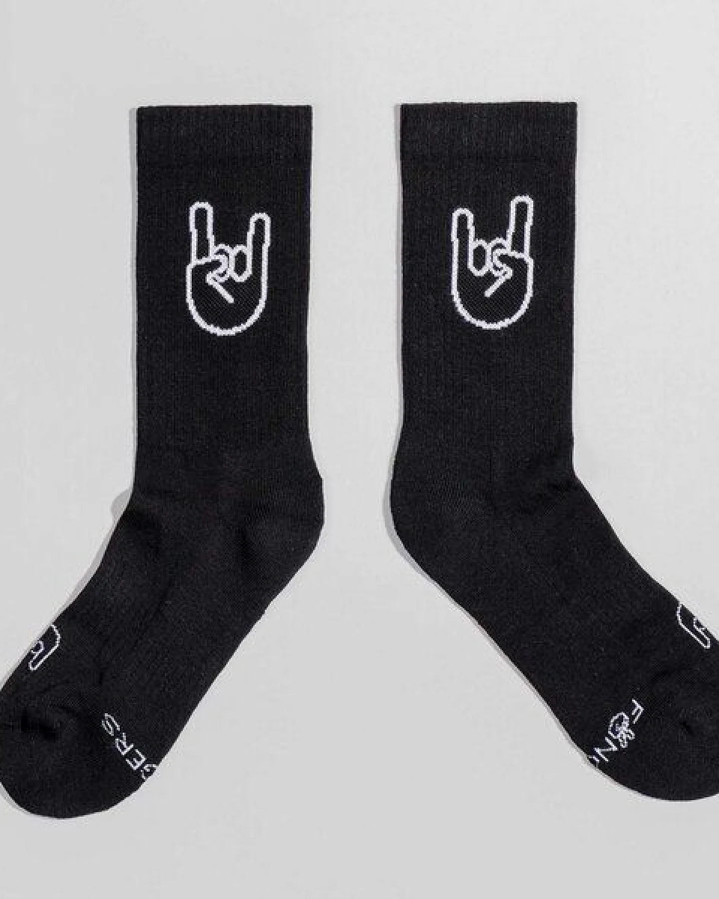 Fyngers Tennissocke aus Biobaumwolle - Style Rock´n´Roll - Fair Trade Made in Portugal – Ansicht 2