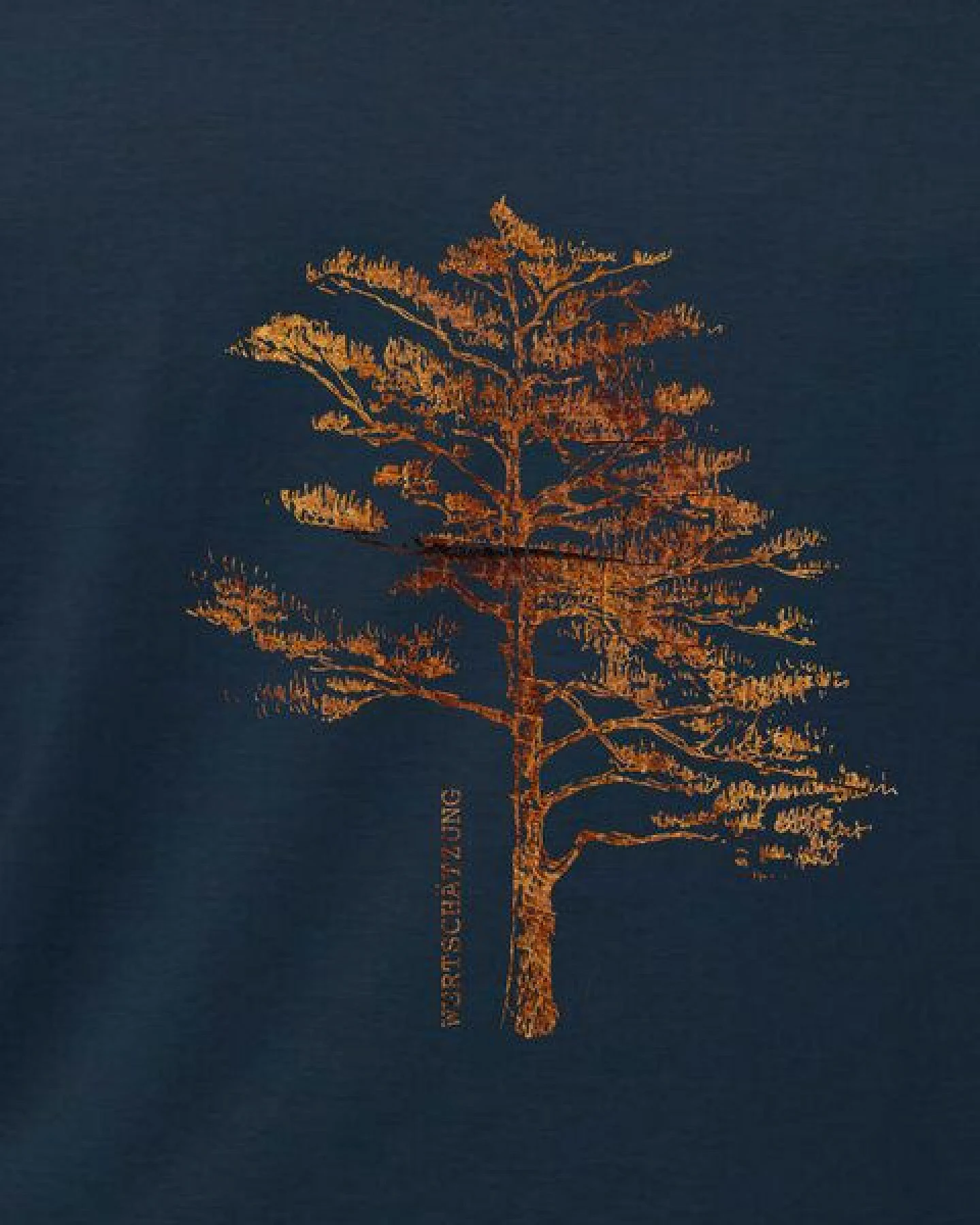Kultgut Echte Holzoptik- Weiches Shirt - 100% Biobaumwolle / Wertschätzung Tree – Ansicht 3