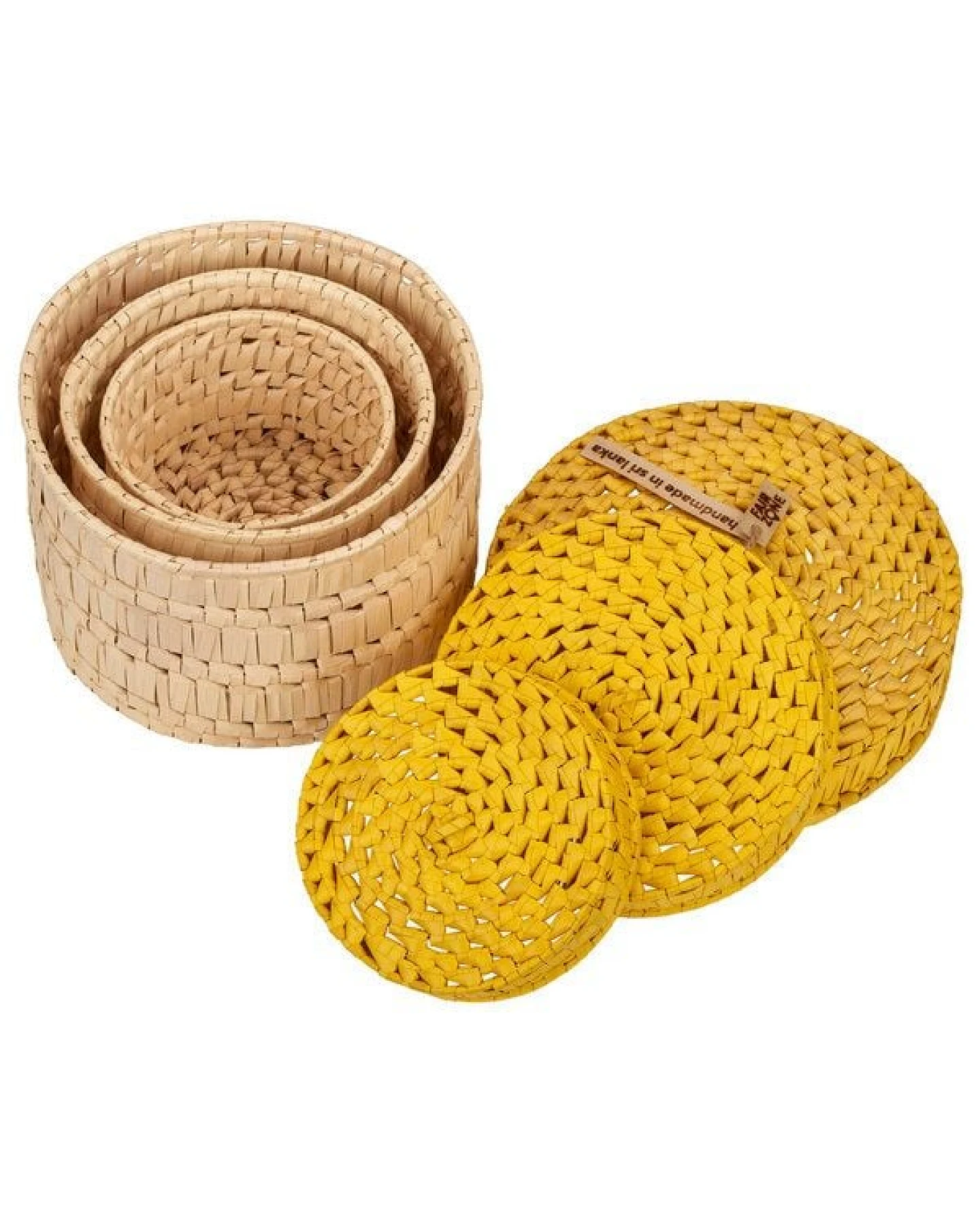 FAIR ZONE Palmyrah Korbset 3er Set, unterschiedliche Größen – Ansicht 3