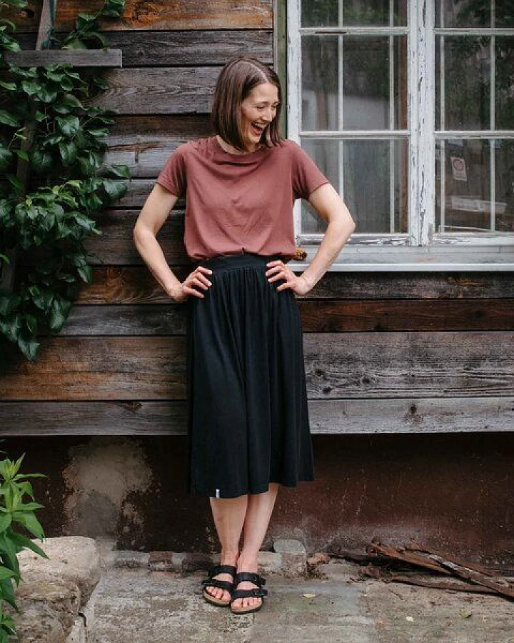 Vresh Clothing Velipa - Midi Rock mit TENCEL (TM) Lyocell