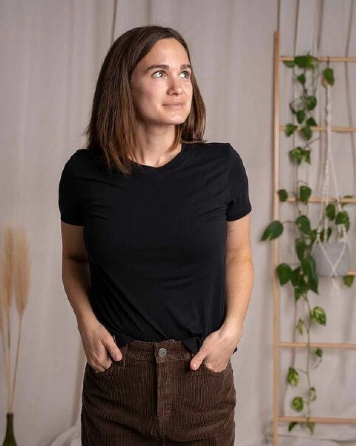 Vresh Clothing Veli - Crop T-Shirt mit TENCEL (TM) Lyocell