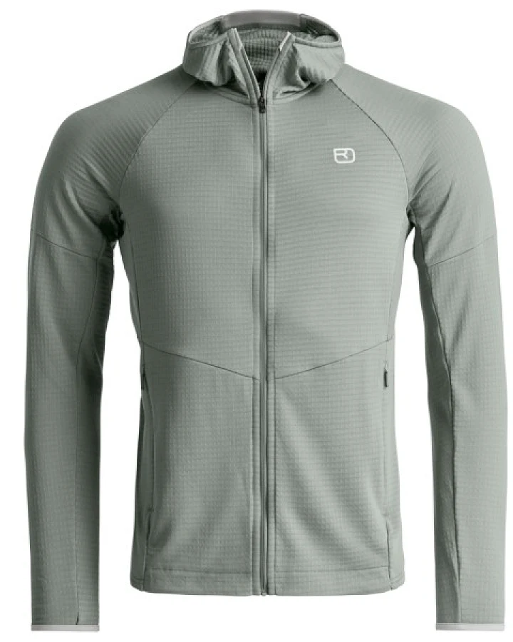 Ortovox - Fleece Light Grid Hoody - Fleecejacke Gr XXL grau