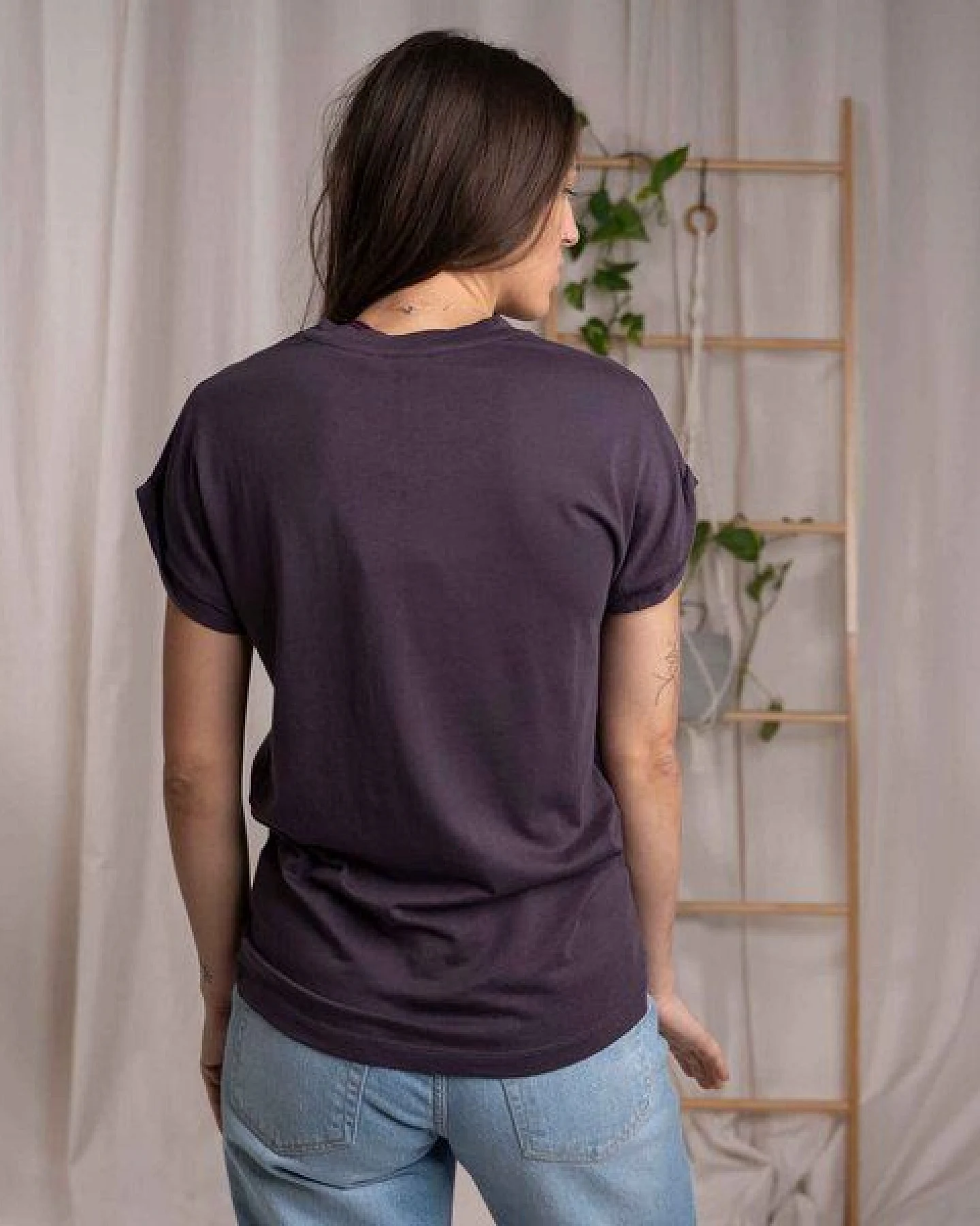 Vresh Clothing Vranziska - Kimono T-Shirt mit TENCEL (TM) Lyocell – Ansicht 3