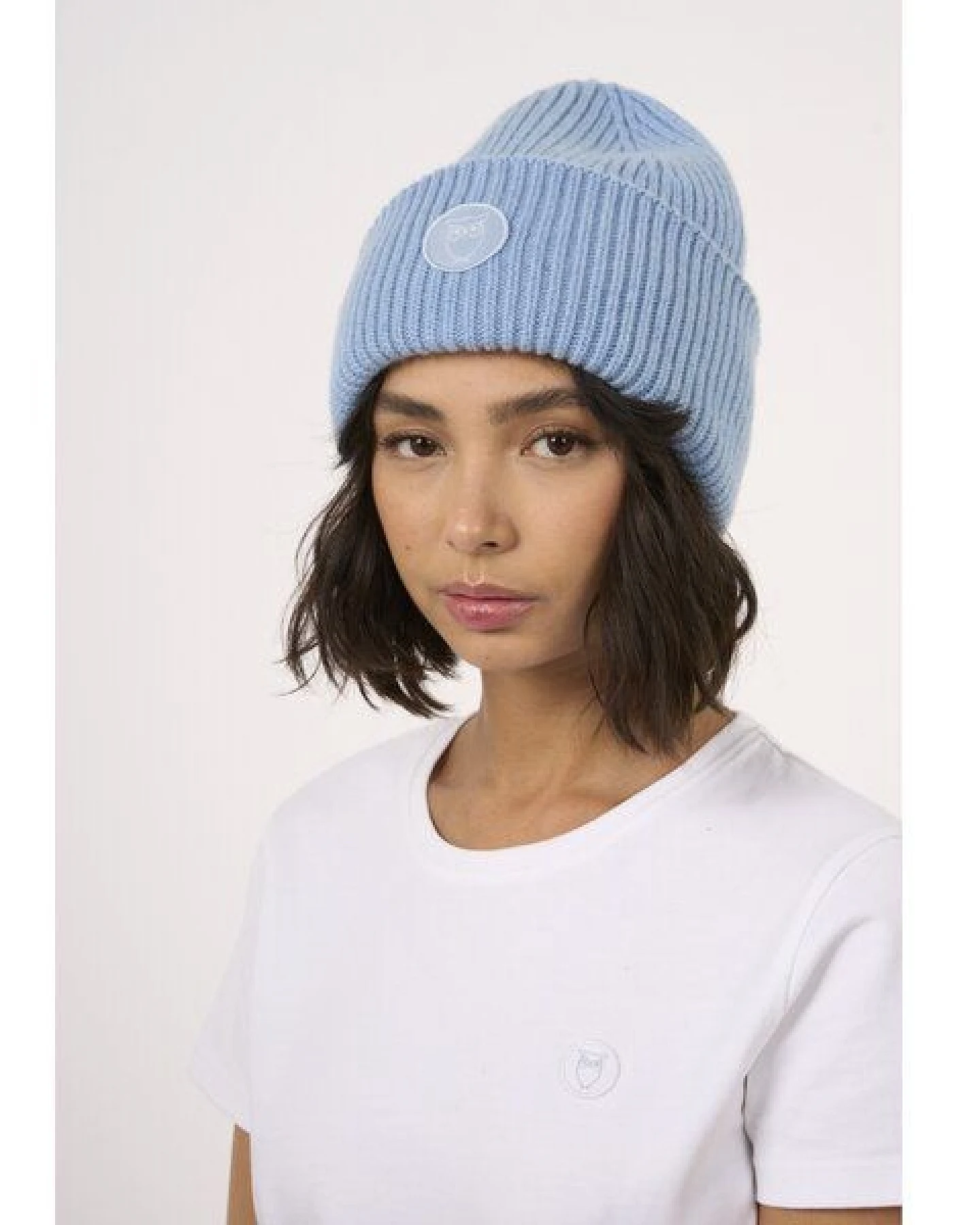 KnowledgeCotton Apparel Grobstrick Mütze - Beanie aus Bio-Wolle – Ansicht 2