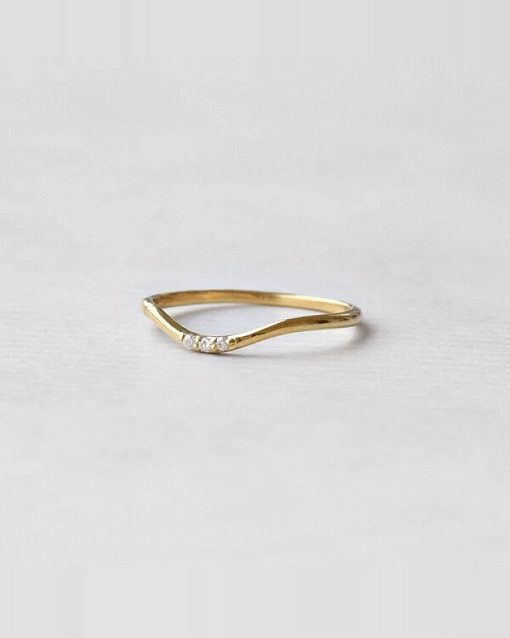 Eppi Silberring mit drei Diamanten Cason